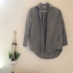Madewell flannel-material cardigan